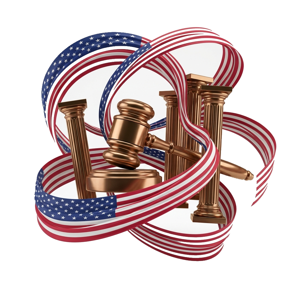 Criminal Law US Flag Hero Graphic